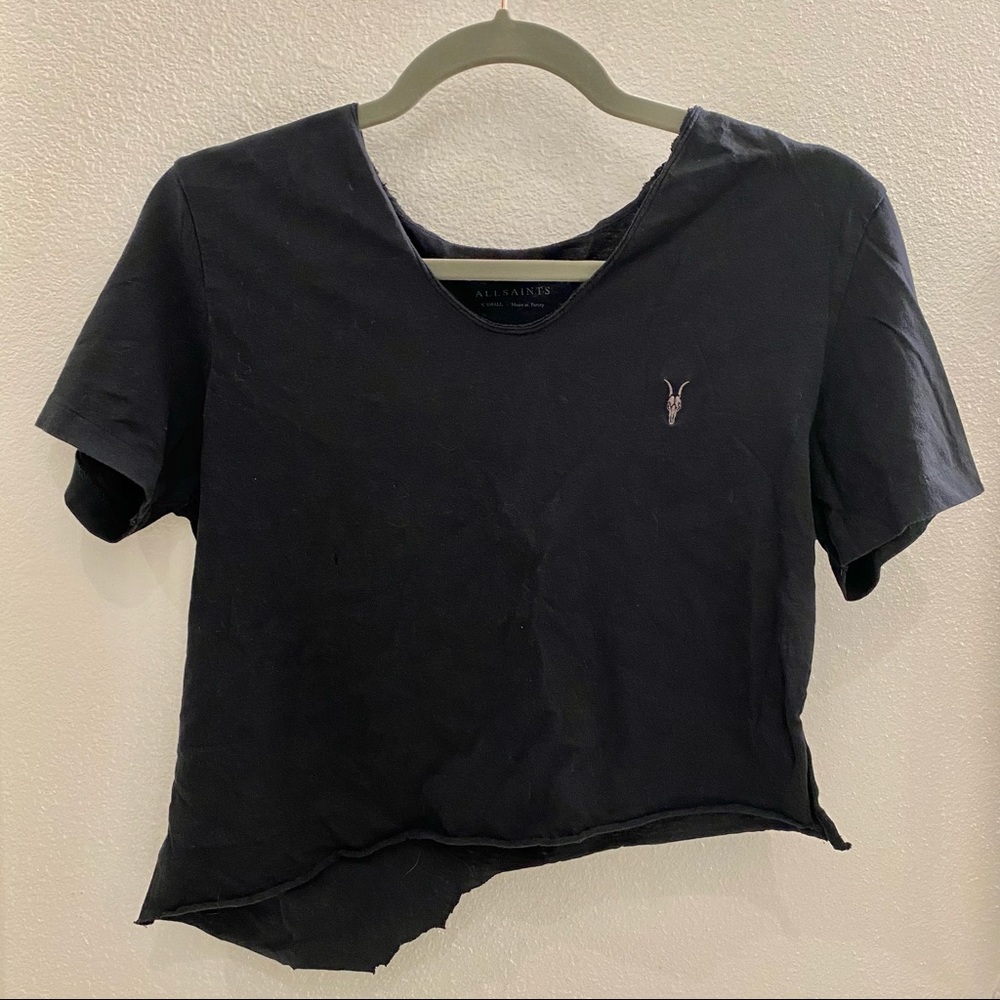 All Saints Cropped T-Shirt